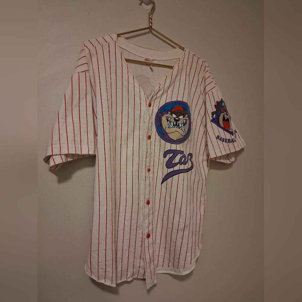 Vintage 1992 TAZ Baseball Club Shirt Original